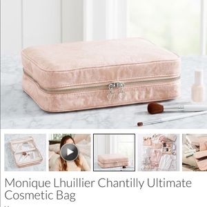 Monique Lhuillier Chantilly cosmetic bag